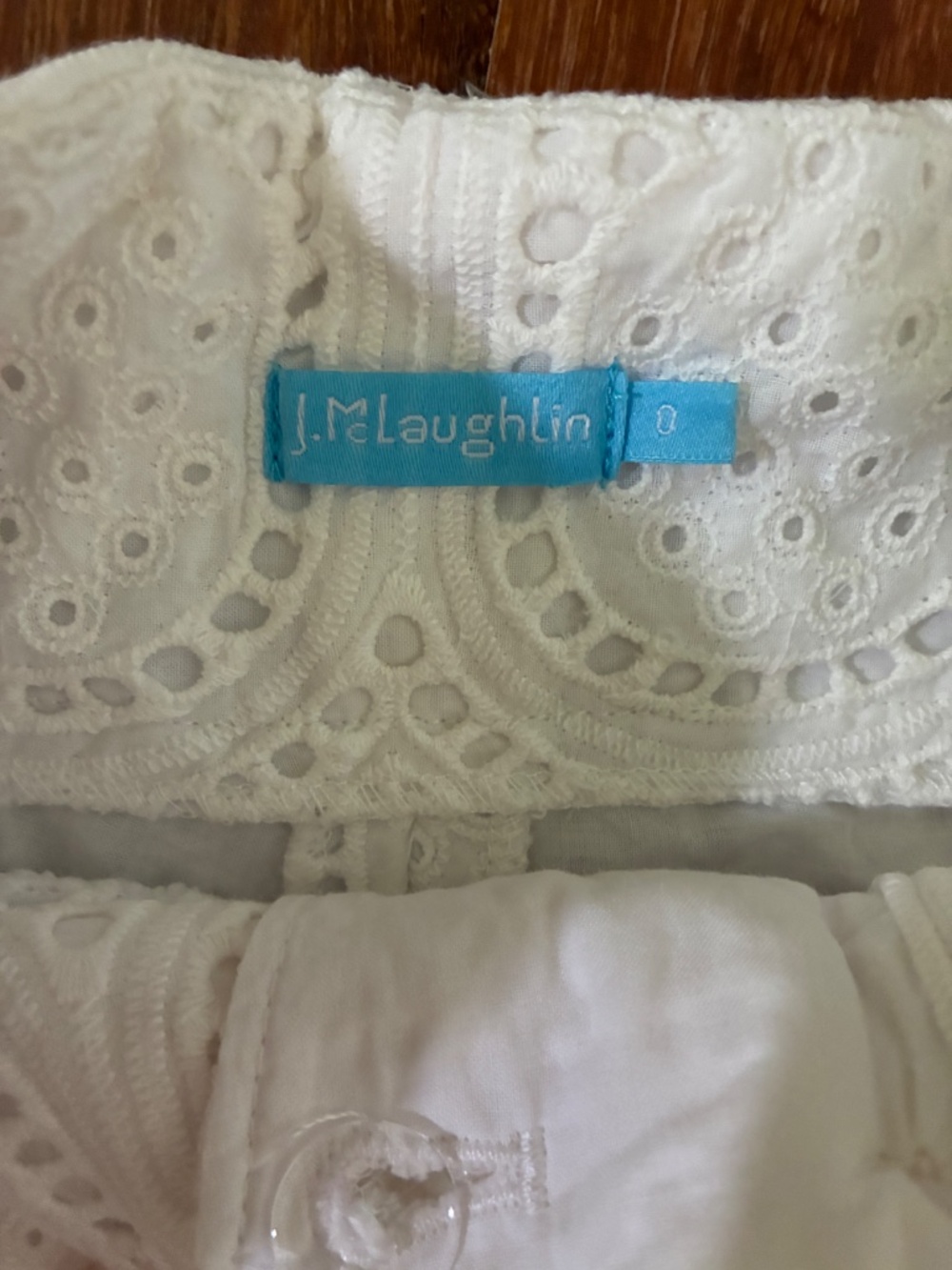 J McLaughlin White Eyelet Lace Brady Shorts 0 - Picture 7 of 7